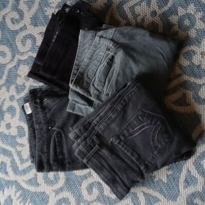 4 Pair of Black and Gray Pants